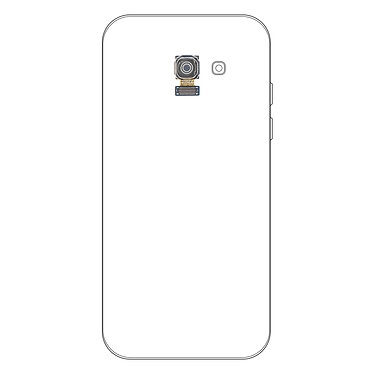 Clappio Caméra Arrière Samsung Galaxy A3 2017 Module Appareil Photo Compatible + Nappe