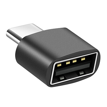 Avizar Adaptateur pour MacBook USB C Mâle vers USB 2.0 Femelle 480 Mbps Noir