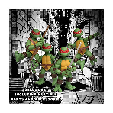 Les Tortues Ninja - Figurines Les Tortues Ninja Deluxe Set 8 cm