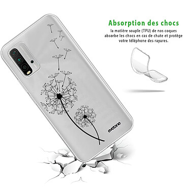 Avis Evetane Coque Xiaomi Redmi 9T 360 intégrale transparente Motif Pissenlit Tendance