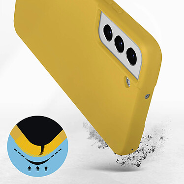 Avis Avizar Coque Samsung Galaxy S22 Plus Silicone Semi-rigide Finition Soft-touch Jaune