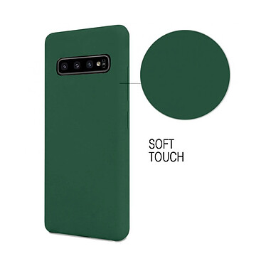 Avis Evetane Coque Samsung Galaxy S10 Silicone liquide Vert Foret + 2 Vitres en Verre trempé Protection écran Antichocs