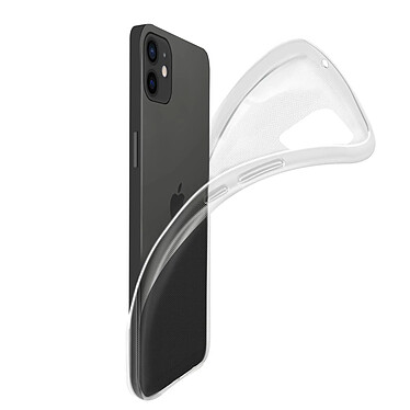 Avizar Coque iPhone 12 / 12 Pro Flexible Antichoc Coins Bumper Transparent pas cher