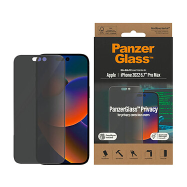 Avis PanzerGlass PanzerGlass Privacy pour iPhone 14 Pro Max Noir