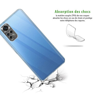 Acheter Evetane Coque Xiaomi Redmi Note 11 360° intégrale Protection avant et arrière silicone transparente Motif