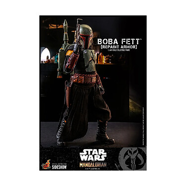 Star Wars The Mandalorian - Figurine 1/6 Boba Fett (Repaint Armor) 30 cm pas cher