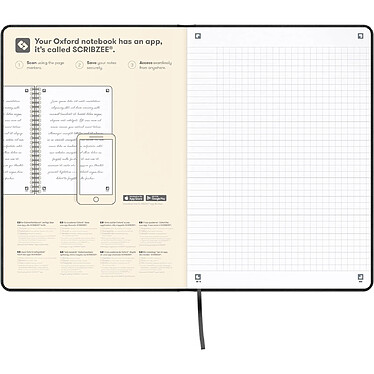 Acheter OXFORD Carnet de notes Signature, A5, quadrillé, noir