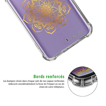 Acheter LaCoqueFrançaise Coque Samsung Galaxy S9 anti-choc souple angles renforcés transparente Motif Mandala Or