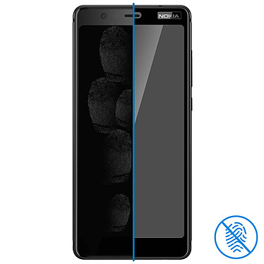 Avizar Film Nokia 5.1 Protection Ecran Verre Trempé - Transparent avec contour noir pas cher