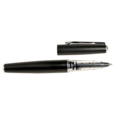 HERBIN Stylo roller métal rechargeable à cartouche standard Noir