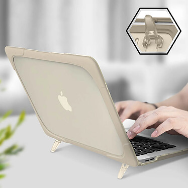 Avizar Coque pour Macbook Pro 16 2019 Protection Intégrale Rigide Contour Souple  Beige pas cher