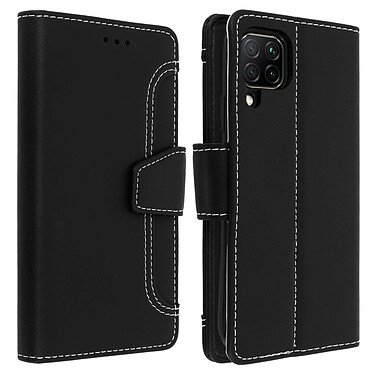 Avizar Housse Huawei P40 Lite Étui Folio Portefeuille Fonction Support noir