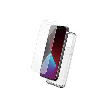 BigBen Connected Coque pour Apple iPhone 14 Pro Max en TPU et Protection d'Écran en Verre Trempé Transparent