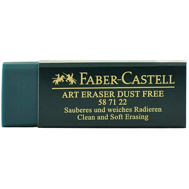 FABER-CASTELL Gomme en plastique Dust-Free verte x 20