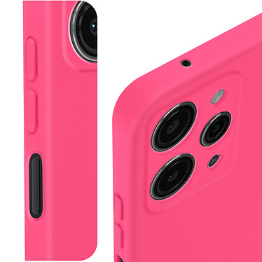 Avizar Coque pour Xiaomi Redmi 12 Silicone Semi-rigide Soft Touch  Fuchsia pas cher