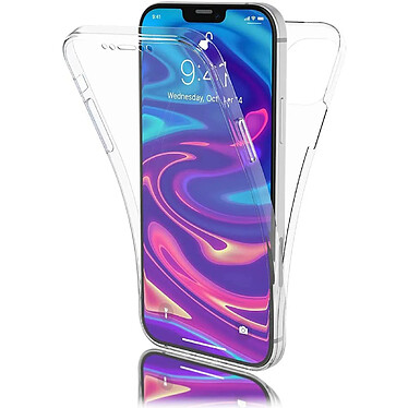 Evetane Coque iPhone 12/12 Pro (6,1 pouces) 360° intégrale protection avant arrière silicone transparente Motif