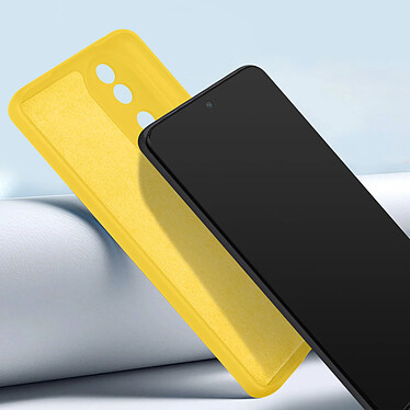 Avizar Coque pour Honor 90 Silicone Semi-rigide Finition Soft-touch avec Dragonne  Jaune pas cher