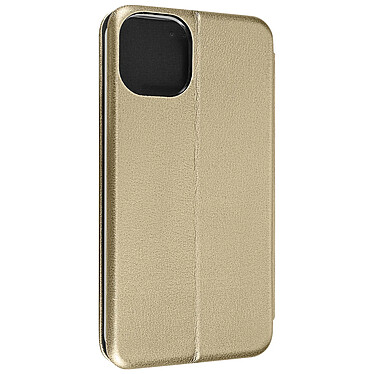 Avizar Housse pour iPhone 14 Clapet Porte-carte Support Vidéo Design élégant  Or