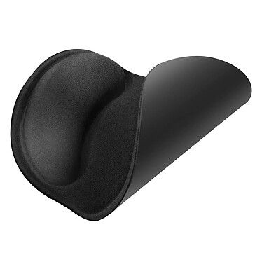 LinQ Tapis de souris ergonomique avec repose-poignet anti-fatigue Noir pas cher