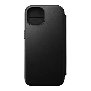 Nomad Folio Modern Cuir pour iPhone 15 Noir