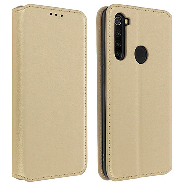 Avizar Housse Xiaomi Redmi Note 8 et Note 8 2021 Portefeuille Fonction Support Or