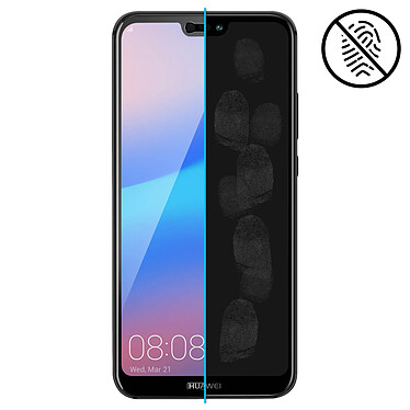 Avizar Film Huawei P20 Lite Verre Trempé Protège Ecran Anticasse Antirayures Bord noir pas cher