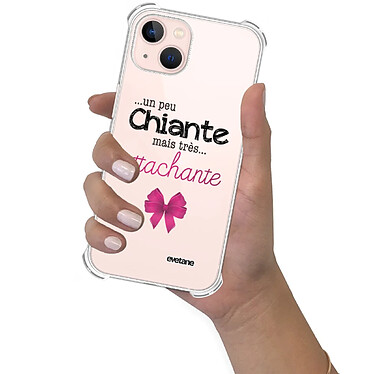 Evetane Coque iPhone 13 anti-choc souple angles renforcés transparente Motif Un peu chiante tres attachante pas cher