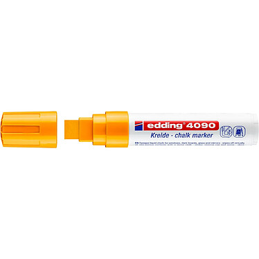 EDDING Marqueur Craie Liquide 4090 Orange Fluorescent Pointe Large 4-15 mm