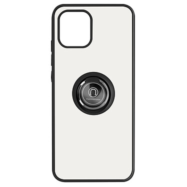 Avizar Coque pour Samsung Galaxy A03 Bi-matière Bague Métallique Support Vidéo  Noir