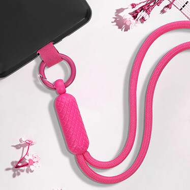 Acheter Avizar Cordon Téléphone Nylon Tressé Longueur 75cm Ajustable Design Ananas  rose