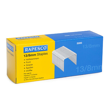 RAPESCO Boite de 5000 Agrafes Galvanisées 13/8mm