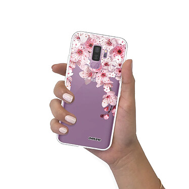 Evetane Coque Samsung Galaxy S9 Plus 360 intégrale transparente Motif Cerisier Tendance pas cher