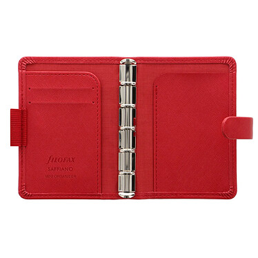 FILOFAX Organiseur Saffiano mini Rouge