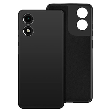 Avizar Coque pour Motorola Moto E14 Semi-rigide Soft-touch Anti-traces Noir