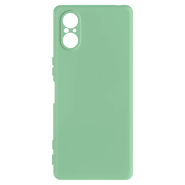 Avizar Coque pour Sony Xperia 5 V Silicone Semi-rigide Finition Soft-touch avec Dragonne  Vert