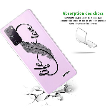 Avis Evetane Coque Samsung Galaxy S20 FE 360 intégrale transparente Motif Love Life Tendance