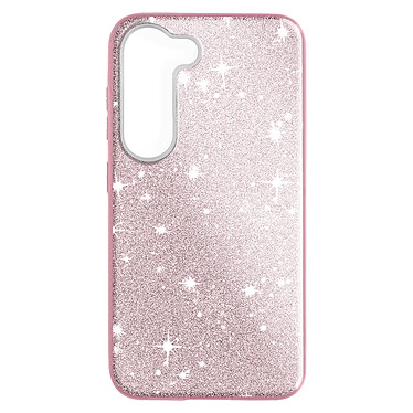 Avizar Coque Paillette pour Samsung Galaxy S23 Plus Hybride Semi-rigide  rose