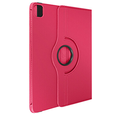 Avizar Étui Clapet pour iPad Air 13 2024 Folio Rotatif 360 Support Stand Fuchsia