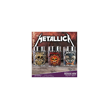 Avis Metallica - Pack 3 verres à shot Pushead Art