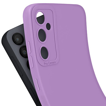 Avizar Coque pour Samsung Galaxy S23 FE Silicone Mat Protection Caméra Violet Clair pas cher