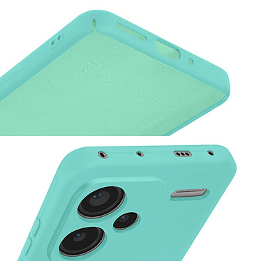 Avizar Coque pour Xiaomi Redmi Note 13 Pro Plus 5G Soft-touch Anti-traces Turquoise pas cher