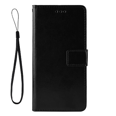 Evetane Etui Coque iPhone 12/12 Pro Noir, Protection Portefeuille Livre Emplacement cartes, support dépliant, Languette Magnétique pas cher