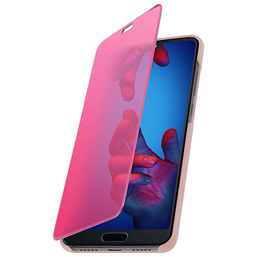 Avizar Housse pour Huawei P20 Étui Miroir Clapet translucide  Rose Gold pas cher