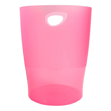 EXACOMPTA ECOBIN Corbeille à papier 15 Litres- Framboise translucide