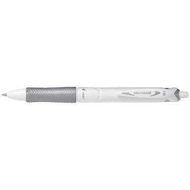 PILOT Stylo bille rétractable Grip ACROBALL PURE WHITE 1.0 Trait 0,4 mm Noir x 10