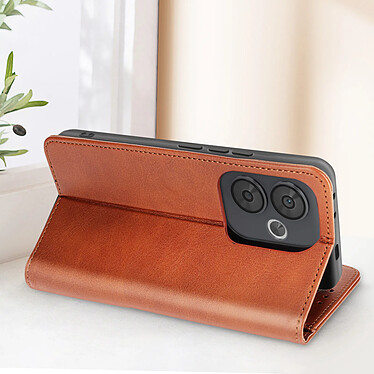 Avis Avizar Étui pour Xiaomi Poco F6 Clapet Portefeuille Support Style Vintage Marron Clair