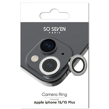 Avis So Seven Protège-caméra pour Apple iPhone 15 / 15 Plus Rings Antichoc Argent