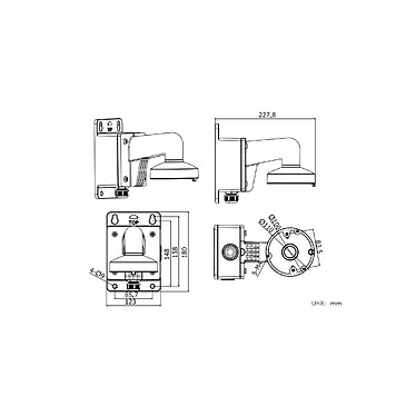 Acheter Hikvision - Support camera dôme DS-1272ZJ-110B