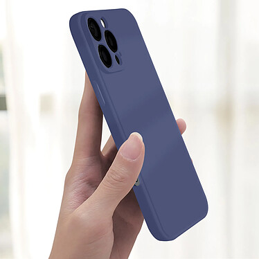 Avis Avizar Coque pour iPhone 16 Pro Silicone Finition Mate Soft Touch Bleu Nuit