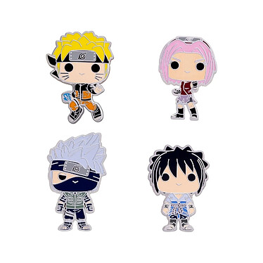 Naruto - Set 4 pin's émaillés POP! Pin Naruto Team 7 4 cm